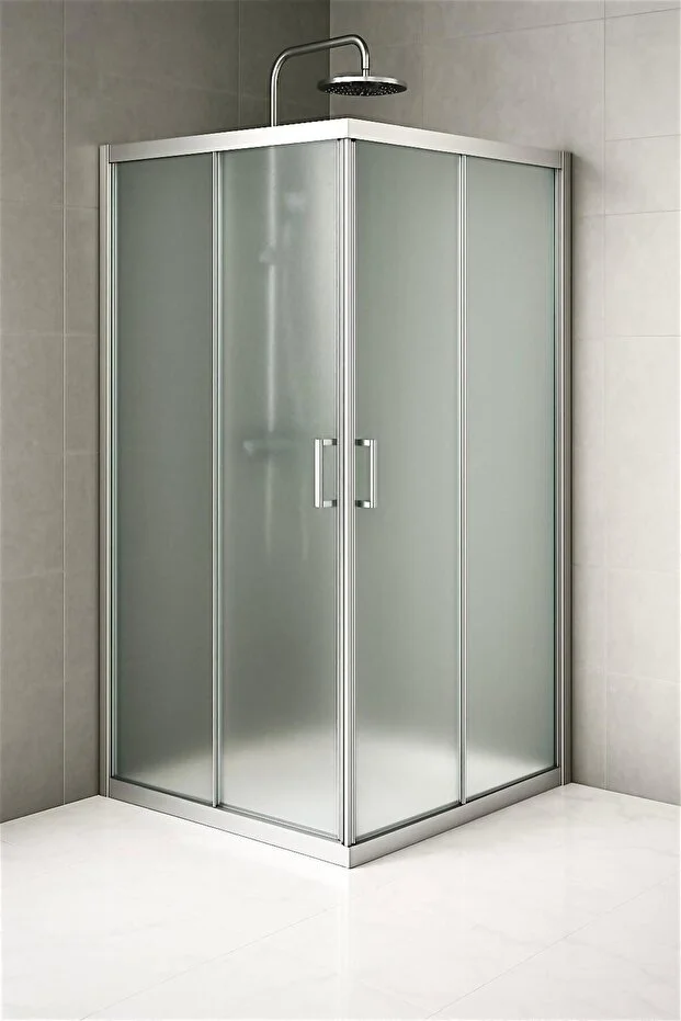 Duşakabin Kare 5mm Buzlu Cam H:190